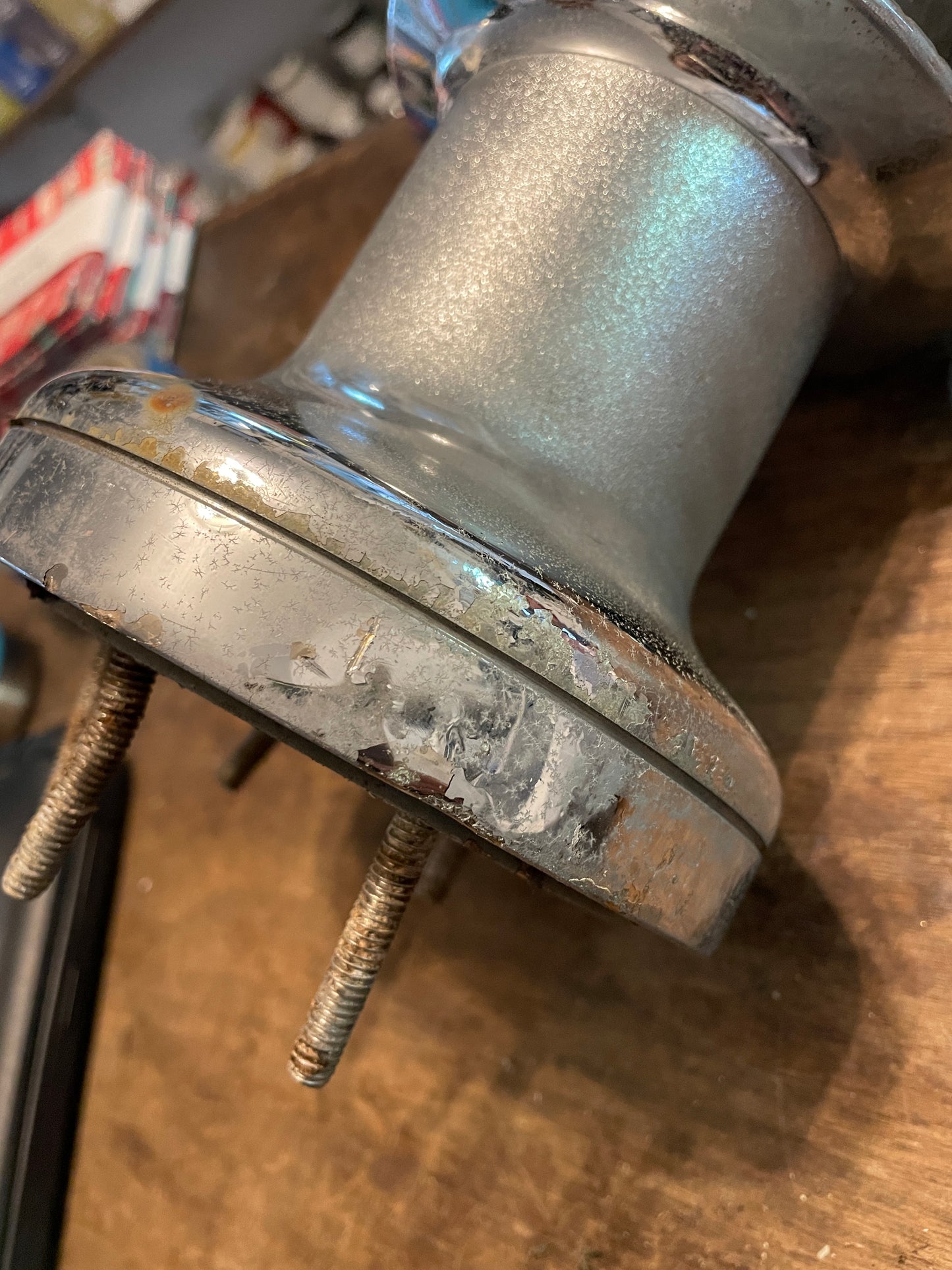 Chromed Barient 17 Single Speed Self Tailing Winch