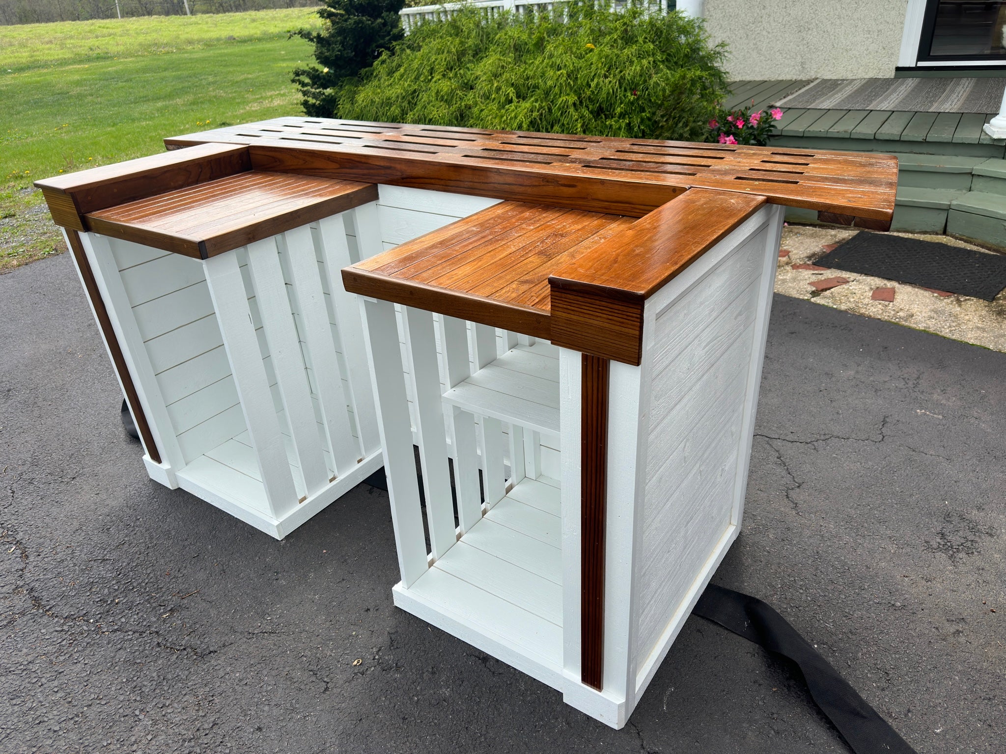 Teak Bar Outdoor Bar Top Materials DecMode 70