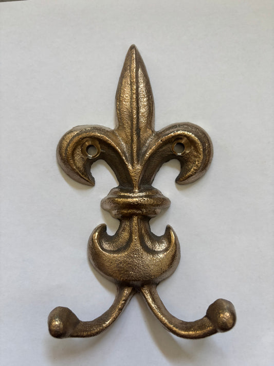 Bronze Decorative Fleur -de-lis Hook