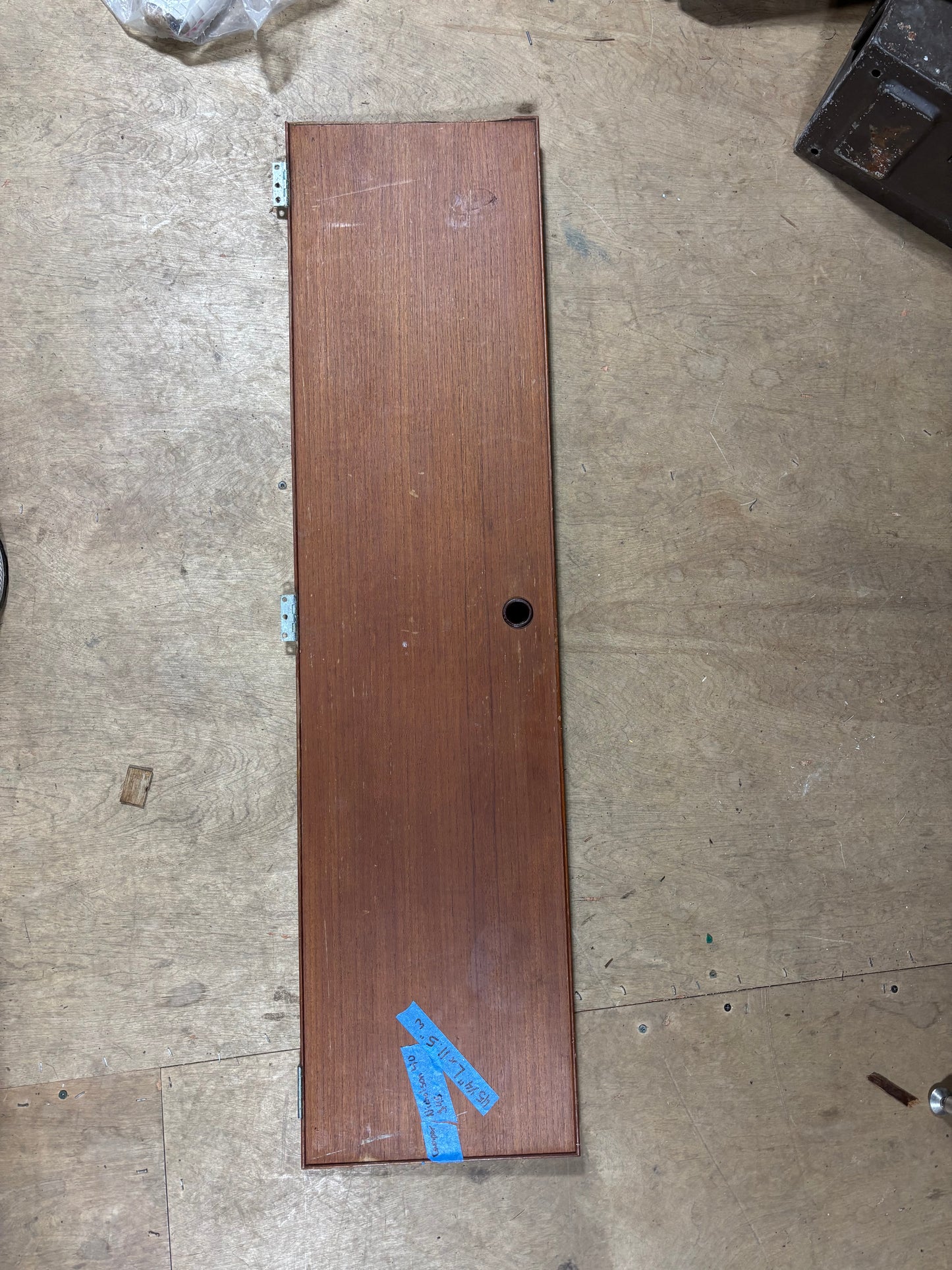 Wooden interior door from a sailboat