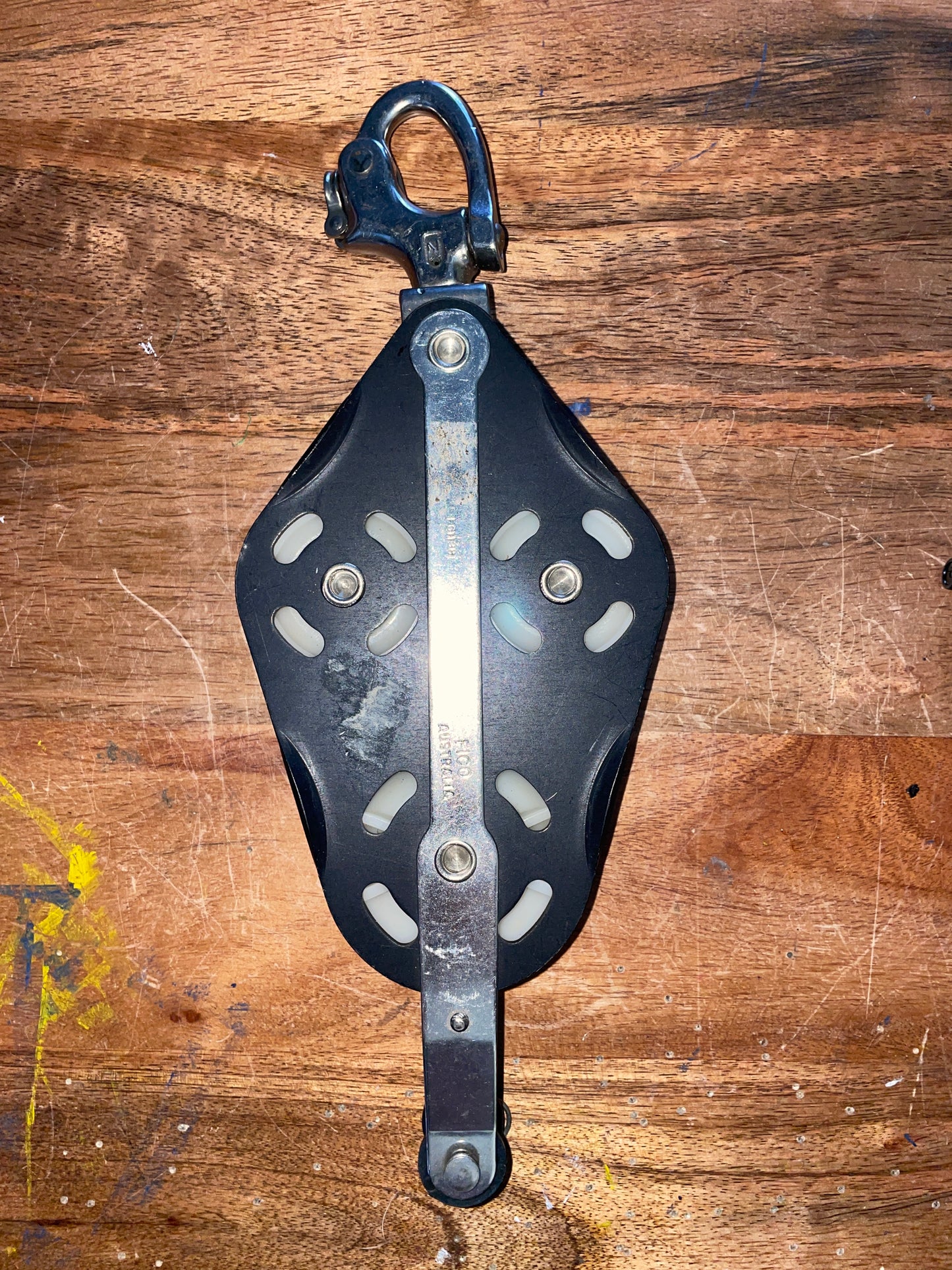 Fico Triple Fiddle Block With Shackle & Becket - 1/2” Line