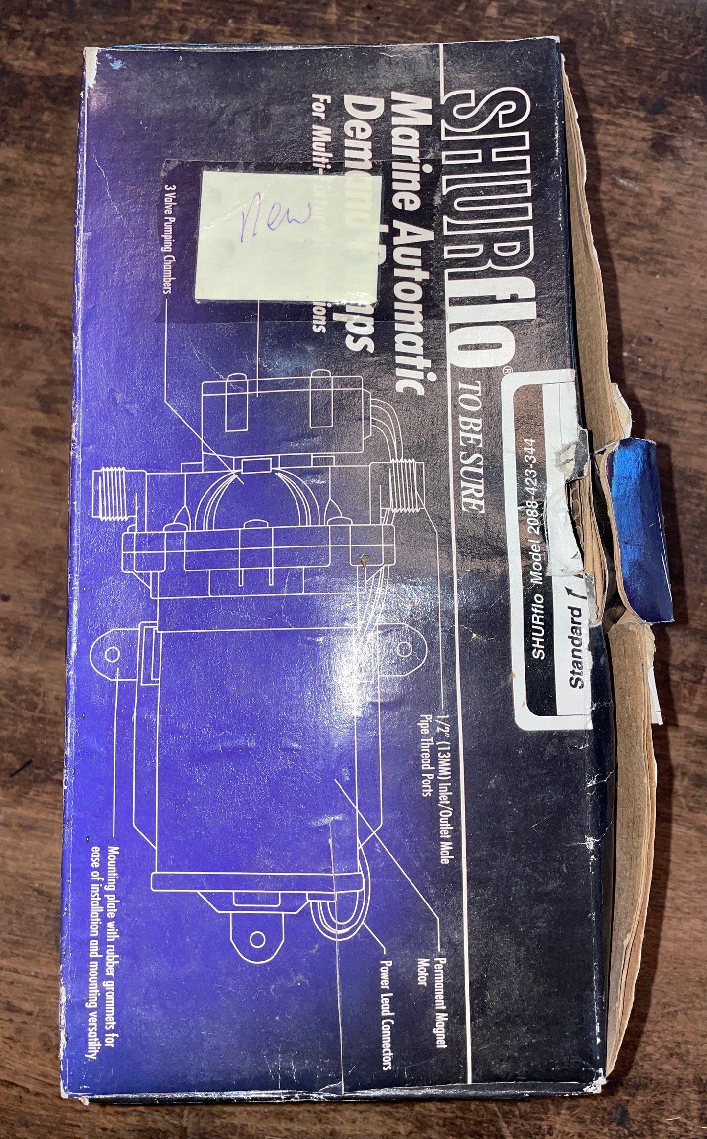 Shurflo Fresh Water Pump Model 2088-423-344 NEW