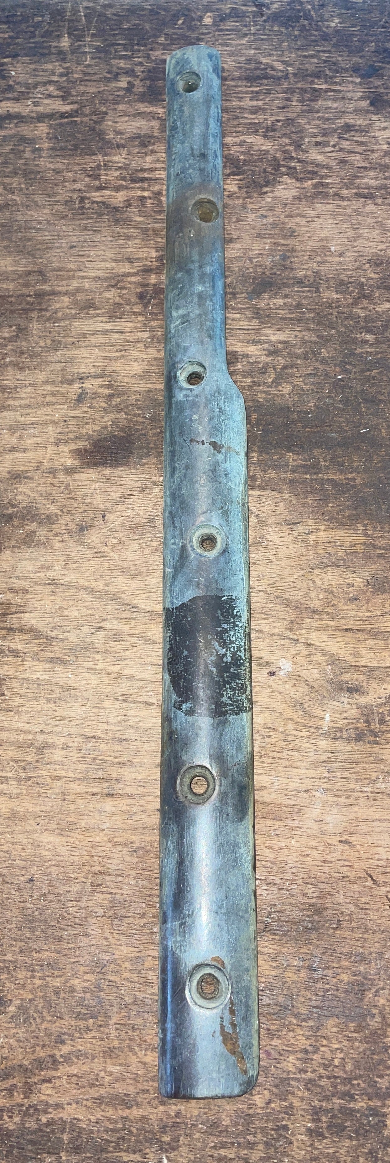 Pair Solid Bronze Rub Strake Off Dickerson 35- 17”L x 1 1/4”Widest (1” Smallest)