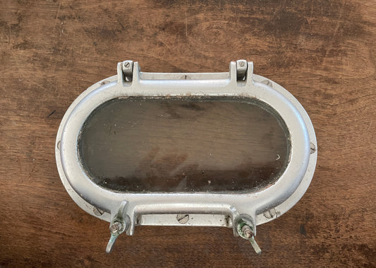 Small Aluminum Opening Portlight- ID 8” Long x 4 1/8” Wide