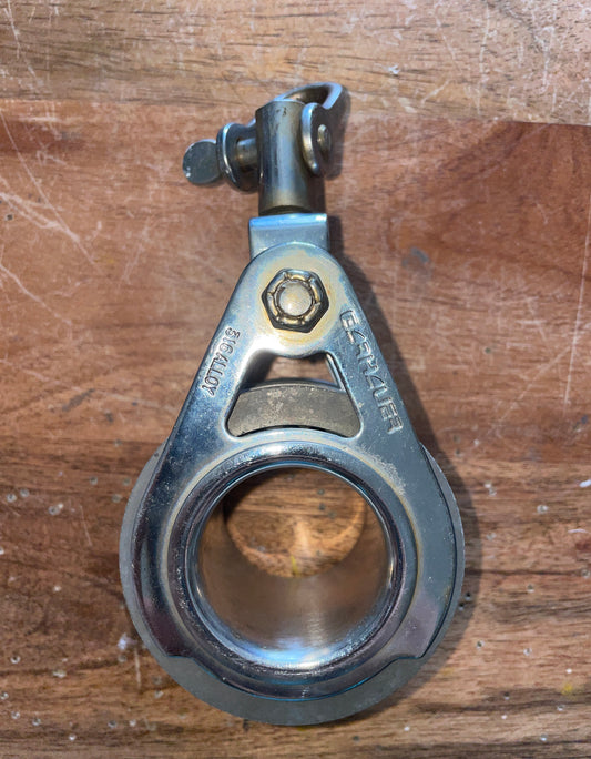 Garhauer 316 Alloy 2 5/8” Double Sheaved Swivel Block - 7/16” Line