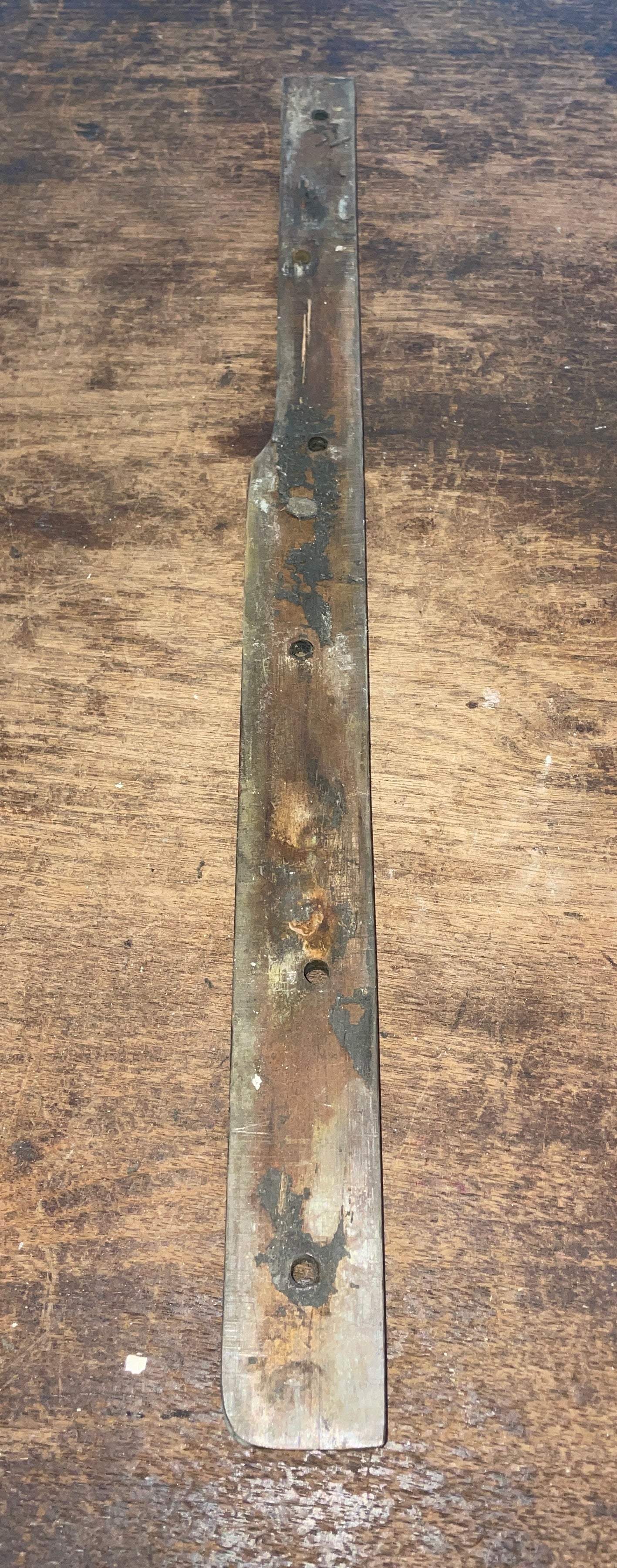 Pair Solid Bronze Rub Strake Off Dickerson 35- 17”L x 1 1/4”Widest (1” Smallest)