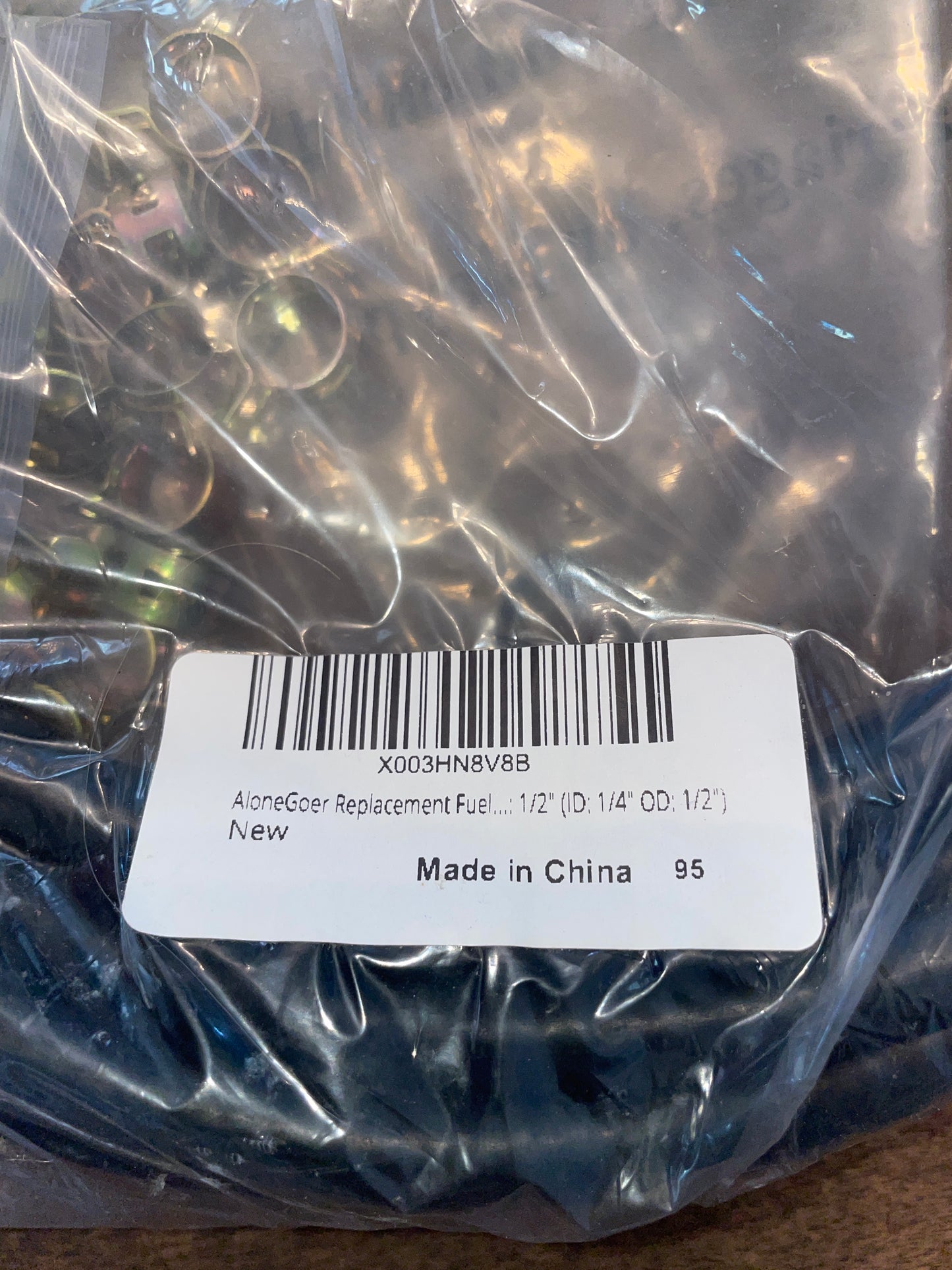 Alonegoer Replacement Fuel Line ID 1/4” and OD 1/2” NEW