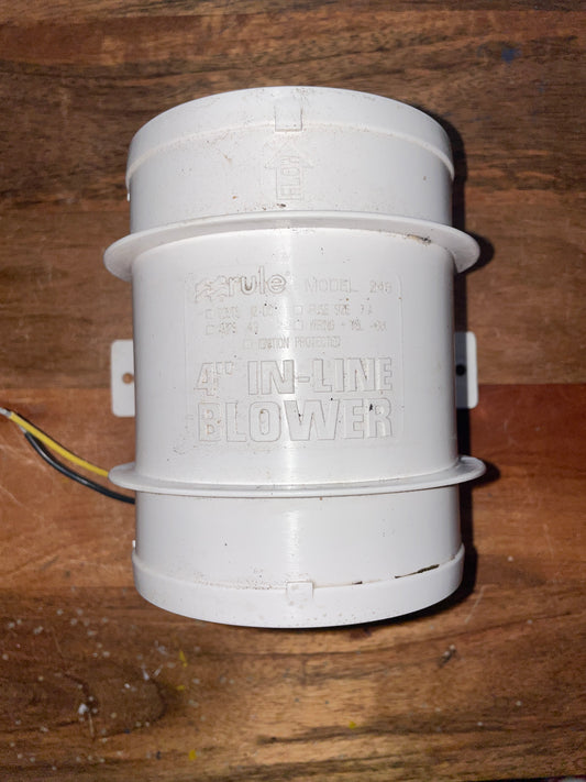Rule MODEL 240 - 4” In-Line Blower 12VDC