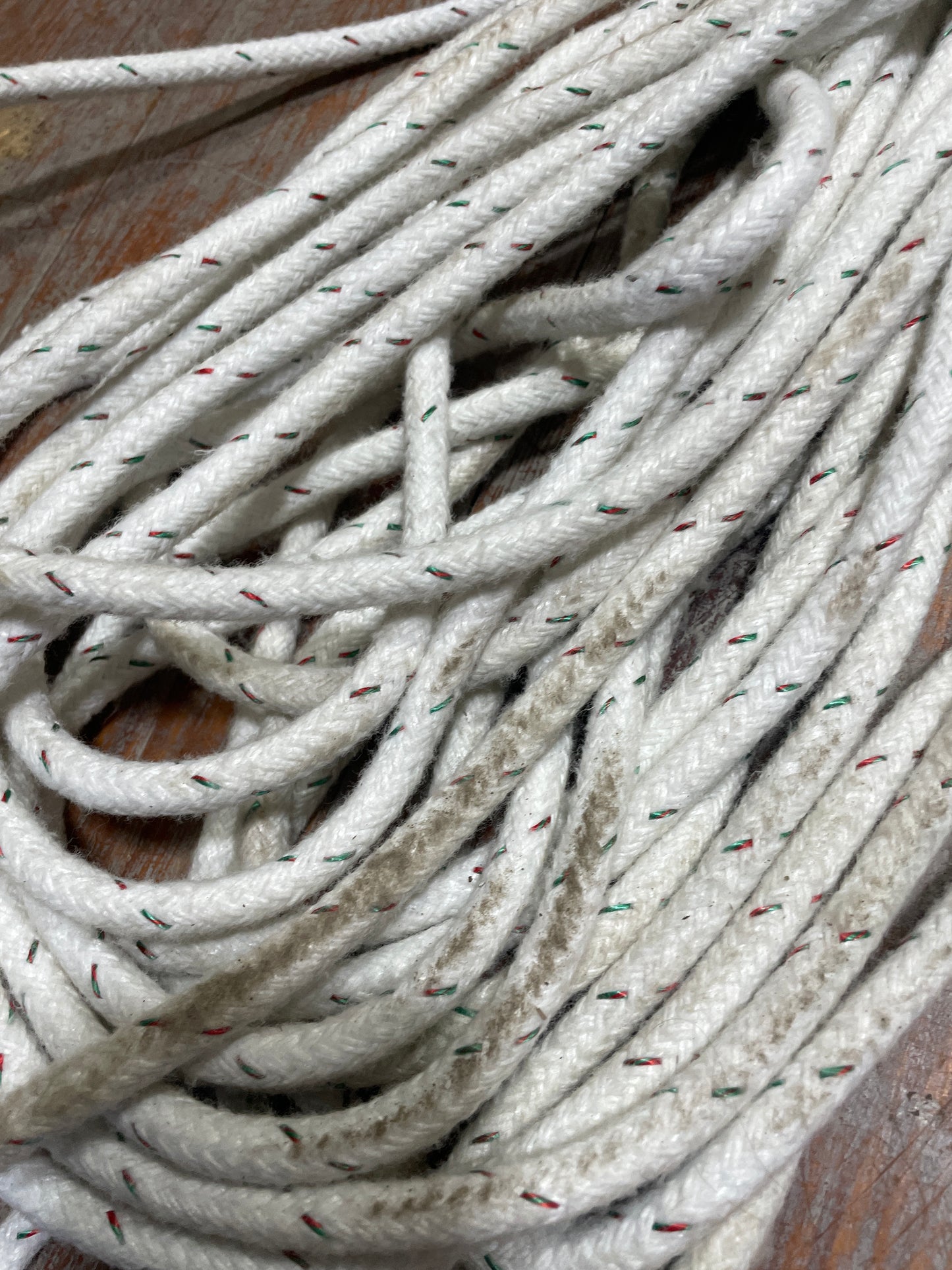 95' White Halyard Line - 3/8" Diameter