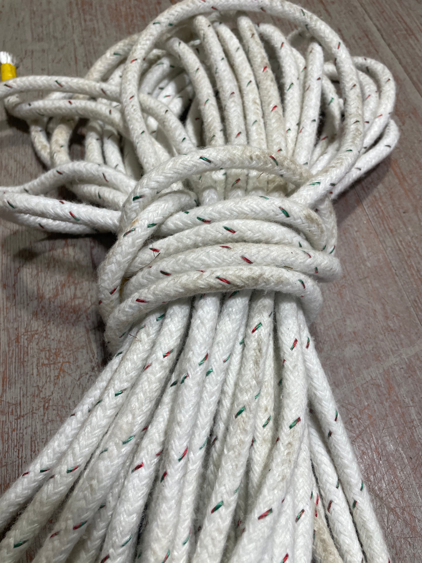 95' White Halyard Line - 3/8" Diameter