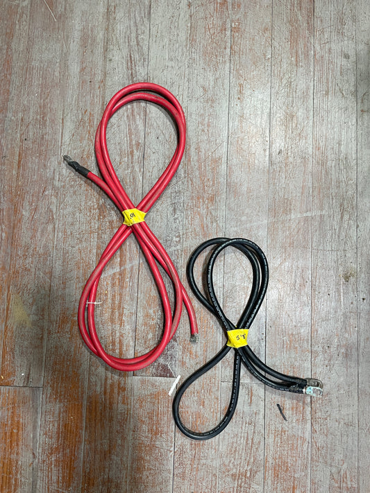 BATTERY CABLES - RED OR BLACK - DIFFERENT LENGTHS AND AWG