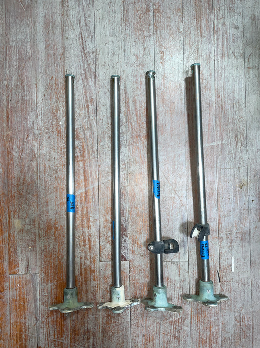 SET OF 4 - Bristol 28 Single Lifeline Stanchions - 24 1/4" Tall