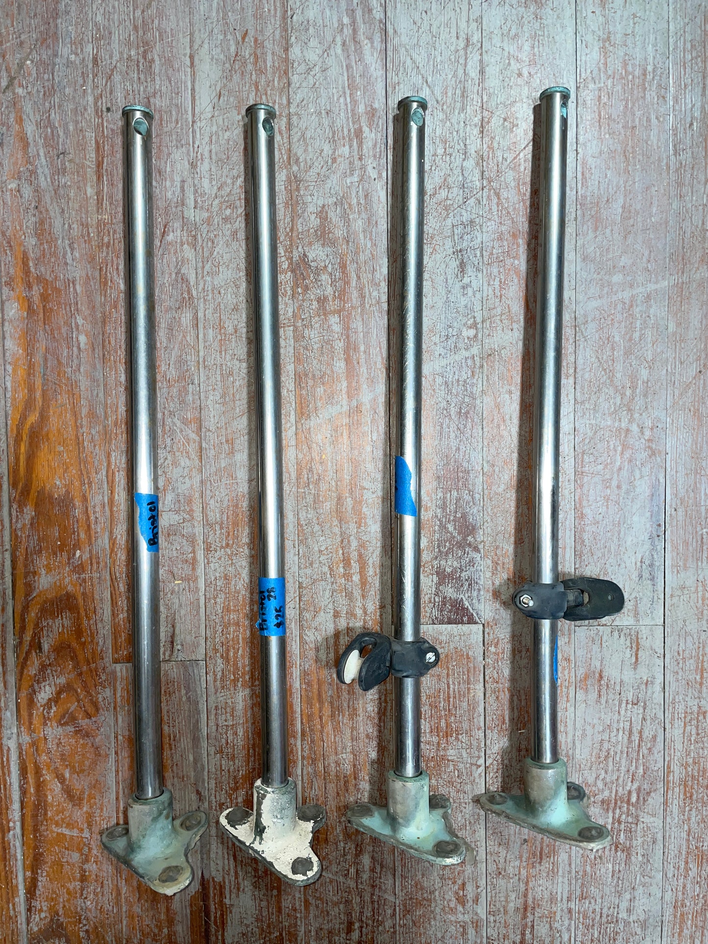 SET OF 4 - Bristol 28 Single Lifeline Stanchions - 24 1/4" Tall