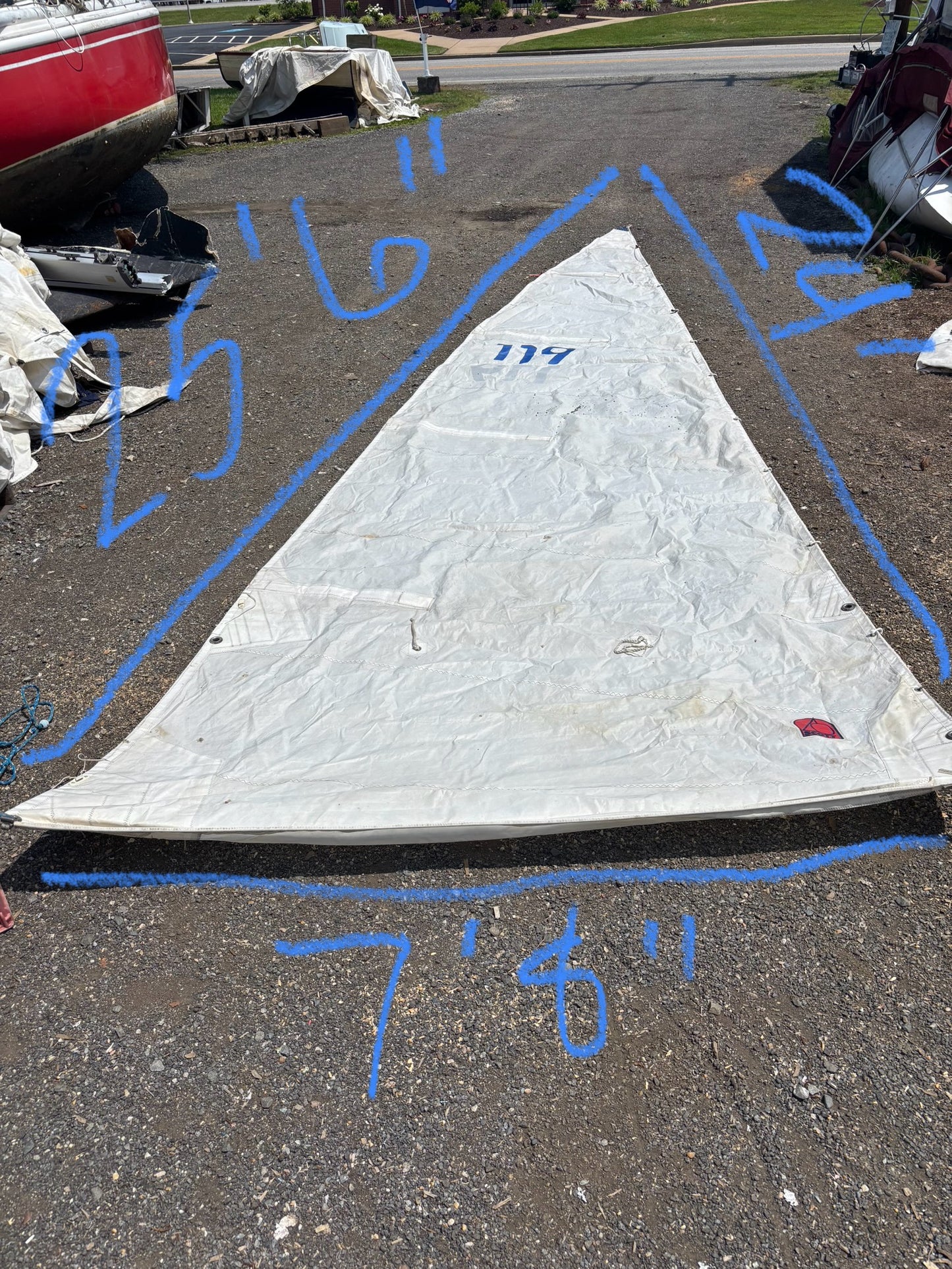 Hunter 25 Main Sail - 24’ Luff x 25’6” Leech x 7’8” Foot