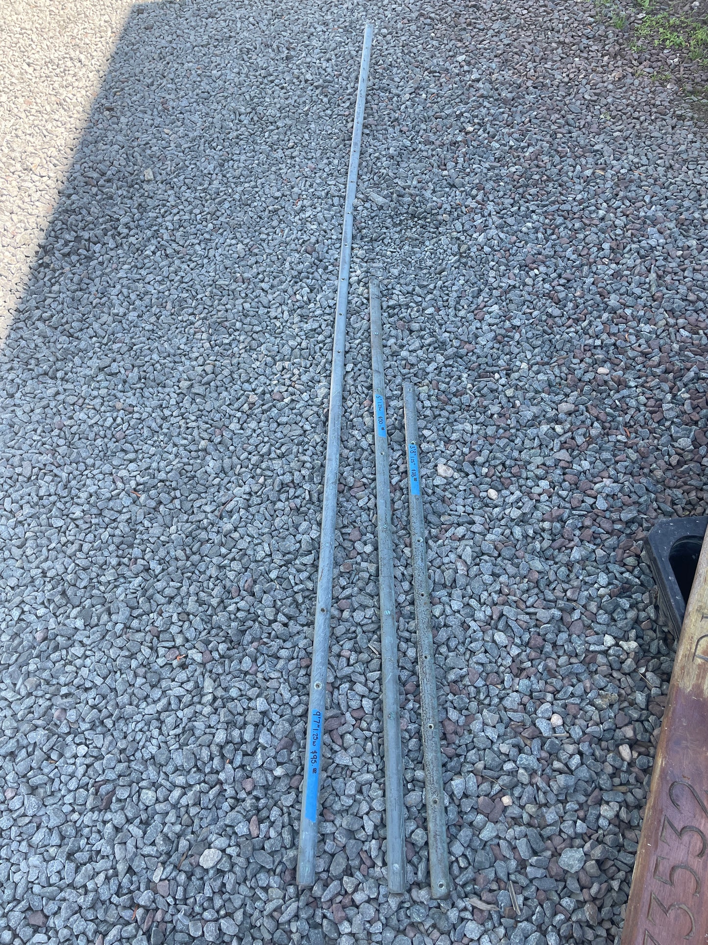 Solid Brass 1 1/4” Rub Rail Piece