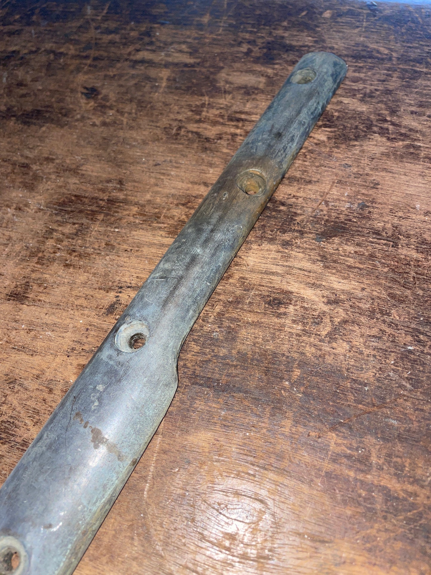 Pair Solid Bronze Rub Strake Off Dickerson 35- 17”L x 1 1/4”Widest (1” Smallest)