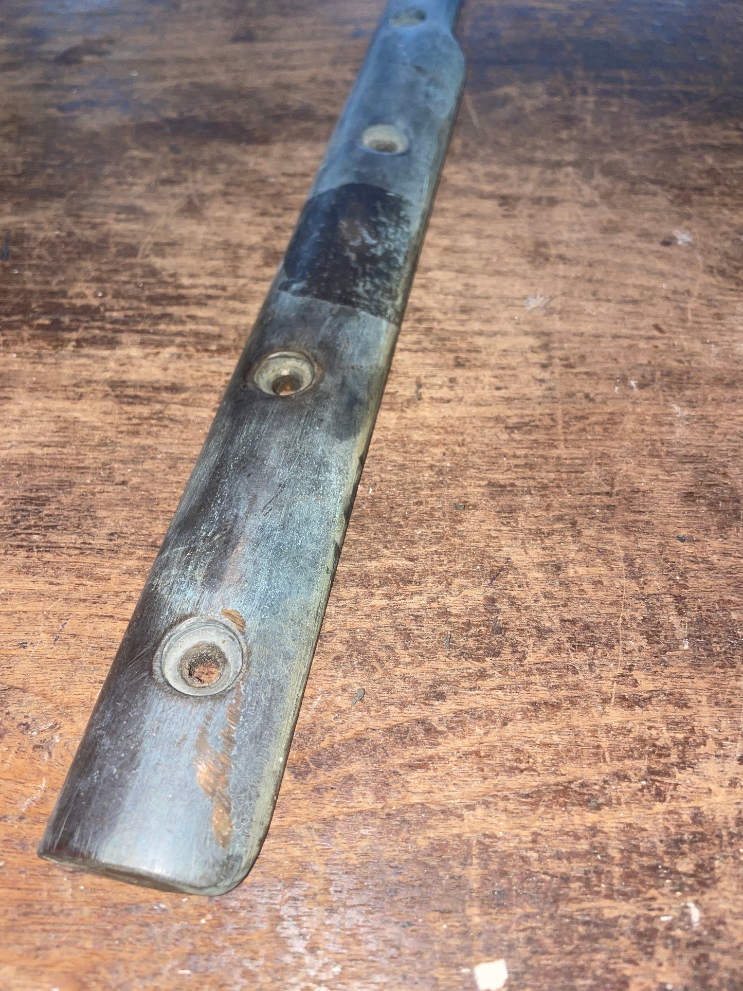 Pair Solid Bronze Rub Strake Off Dickerson 35- 17”L x 1 1/4”Widest (1” Smallest)