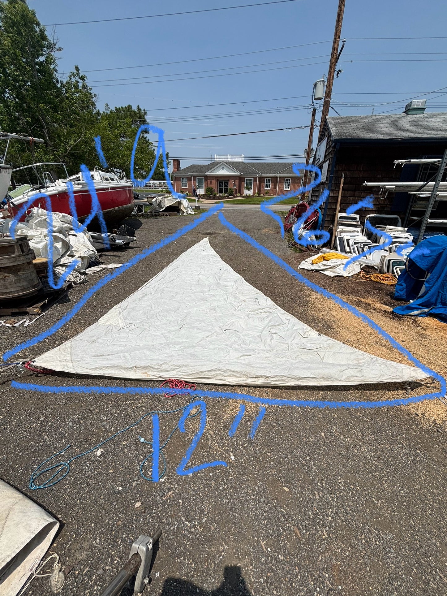 Hunter 25 Sail - 24’9” x 26’7” x 12’