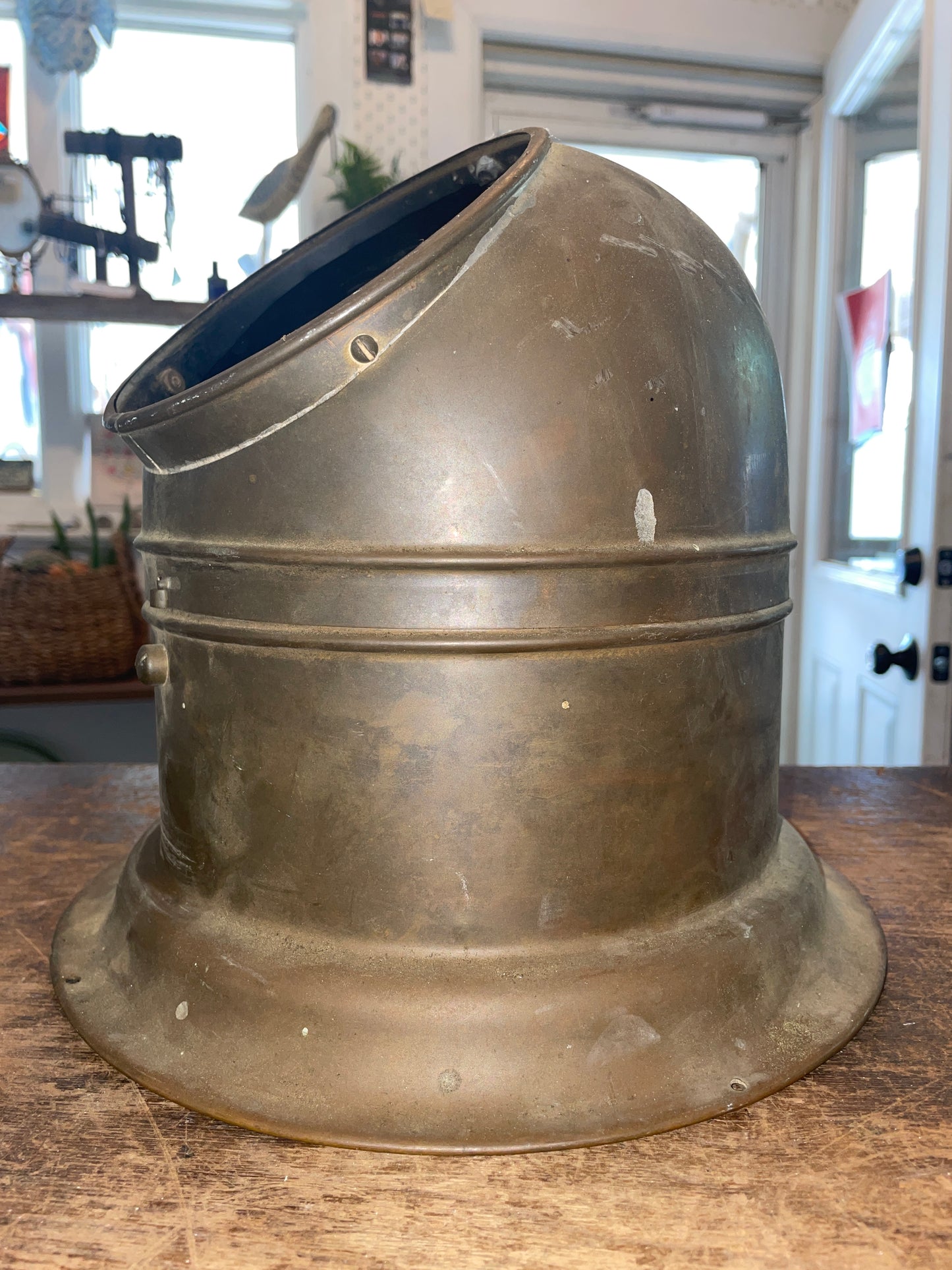 Vintage Brass Binnacle Housing