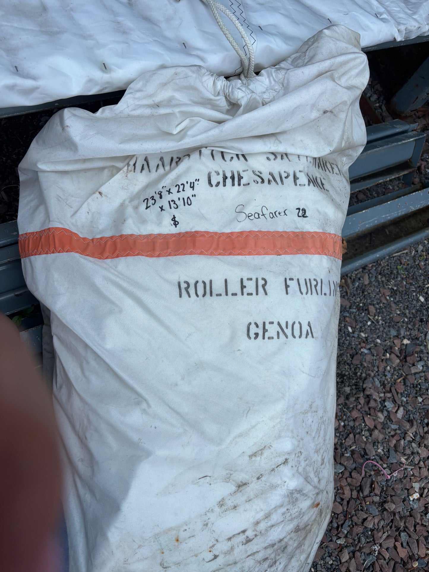 Seafarer 22 Roller Furling/Furler Genoa Sail - 23’8” x 22’4” x 13’10”