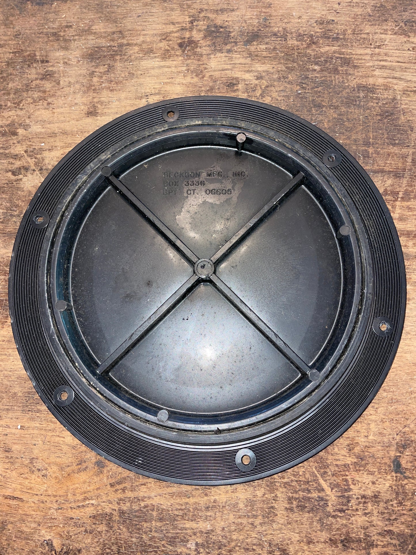 8” Insert Beckson Plastic Deck Plate- 10” Overall