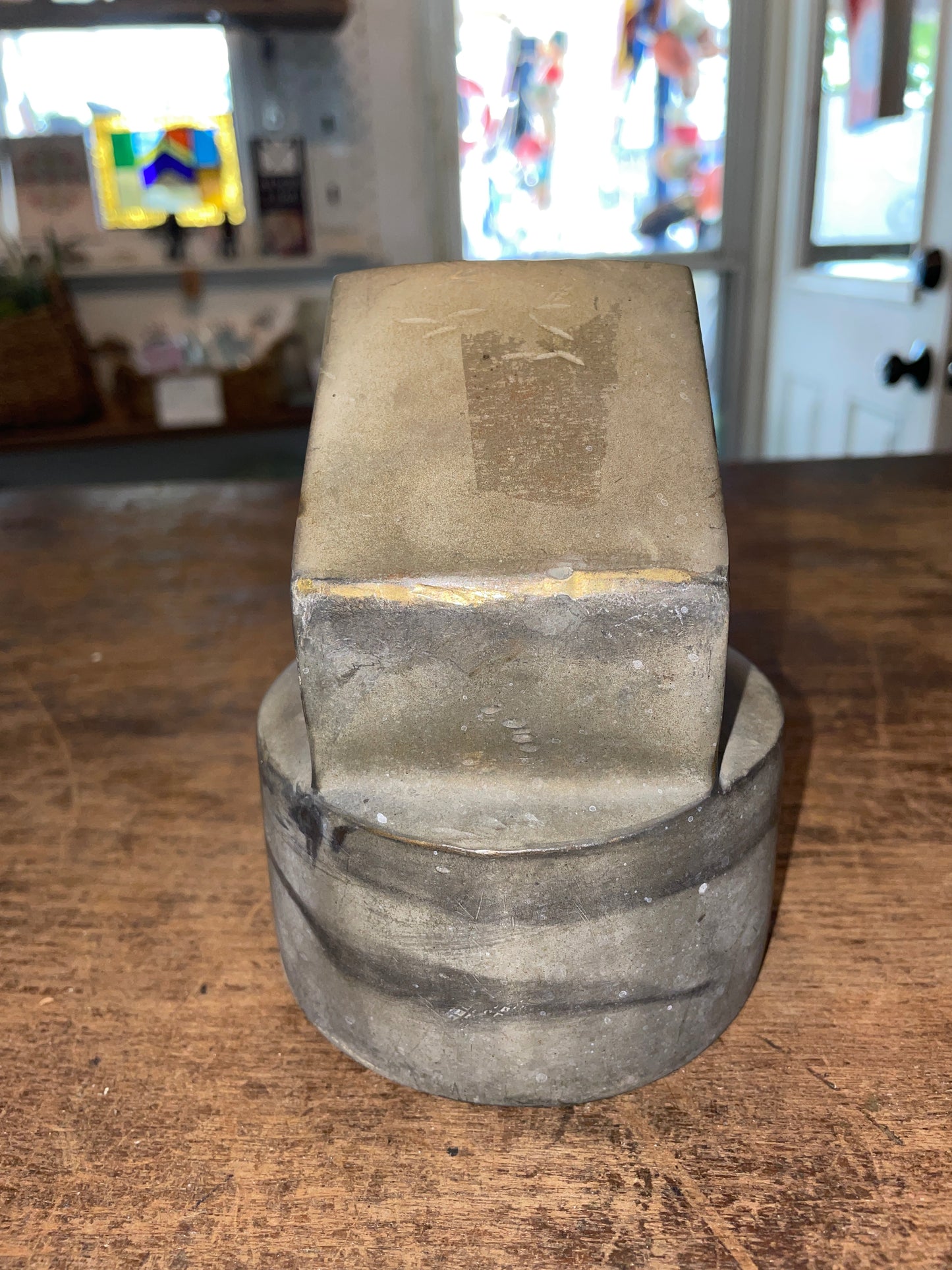 Bronze Tiller Head Fitting Off A Sherlock 35- 3 1/2” Diameter