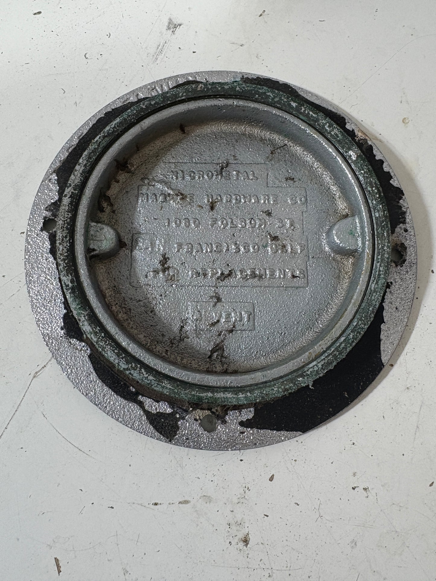 Nicrometal Chromed Bronze Deck Plate 4"