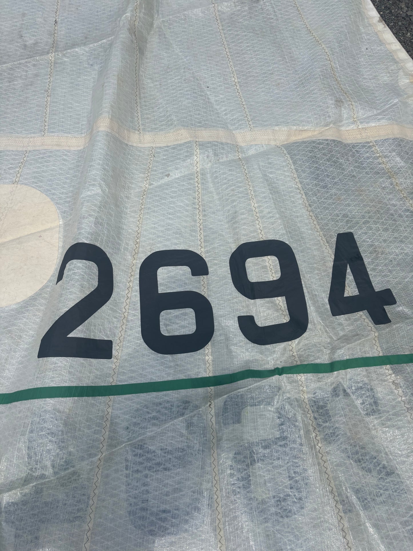 AS IS — 32’ 2” x 32’ 2” x 18’ Symmetrical Performance Sail