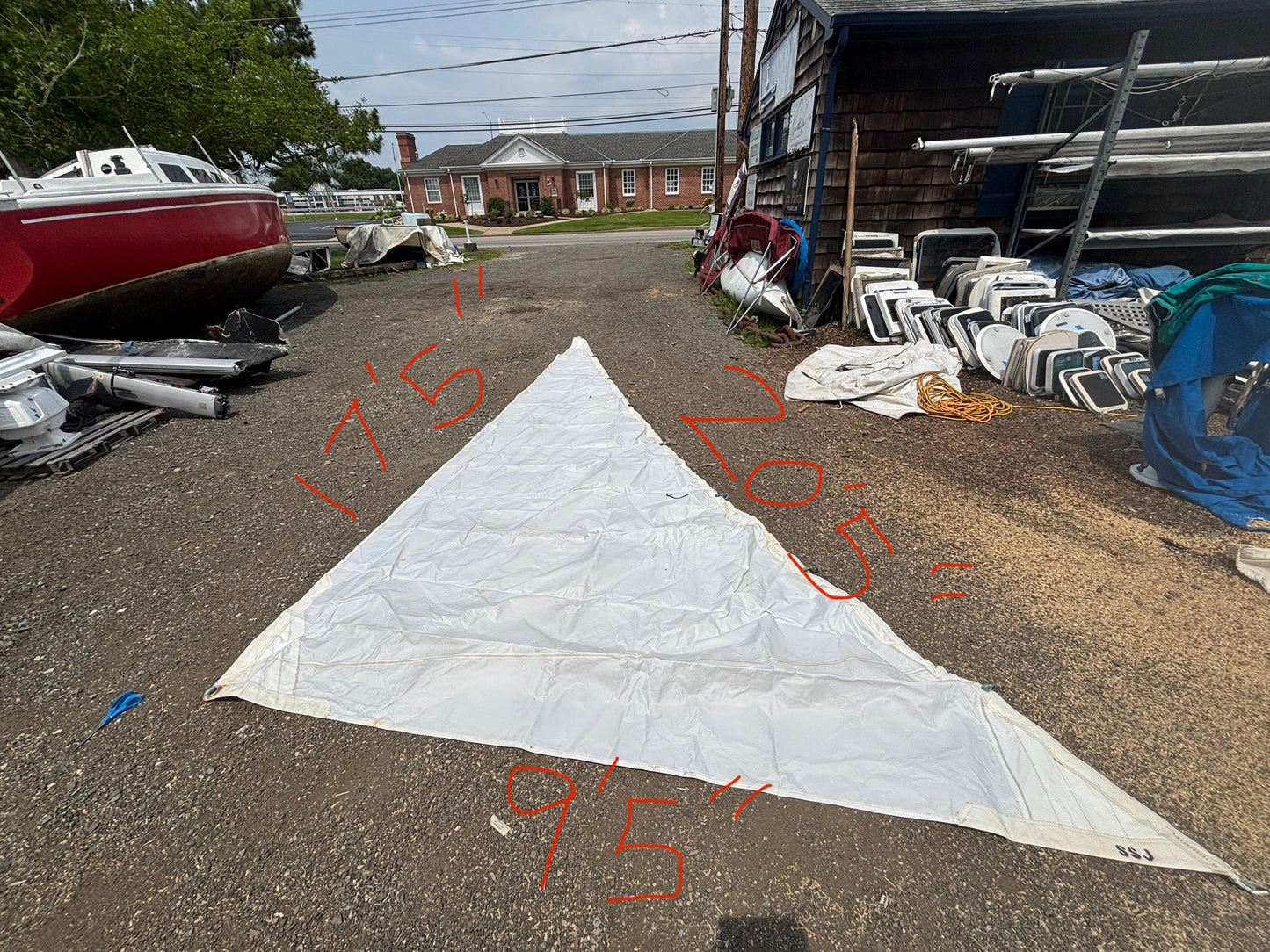 R38 Super Storm Jib Sail — 20’5” Luff x 17’5” Leech x 9’5” Foot