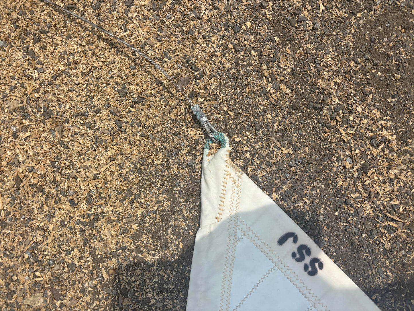 R38 Super Storm Jib Sail — 20’5” Luff x 17’5” Leech x 9’5” Foot