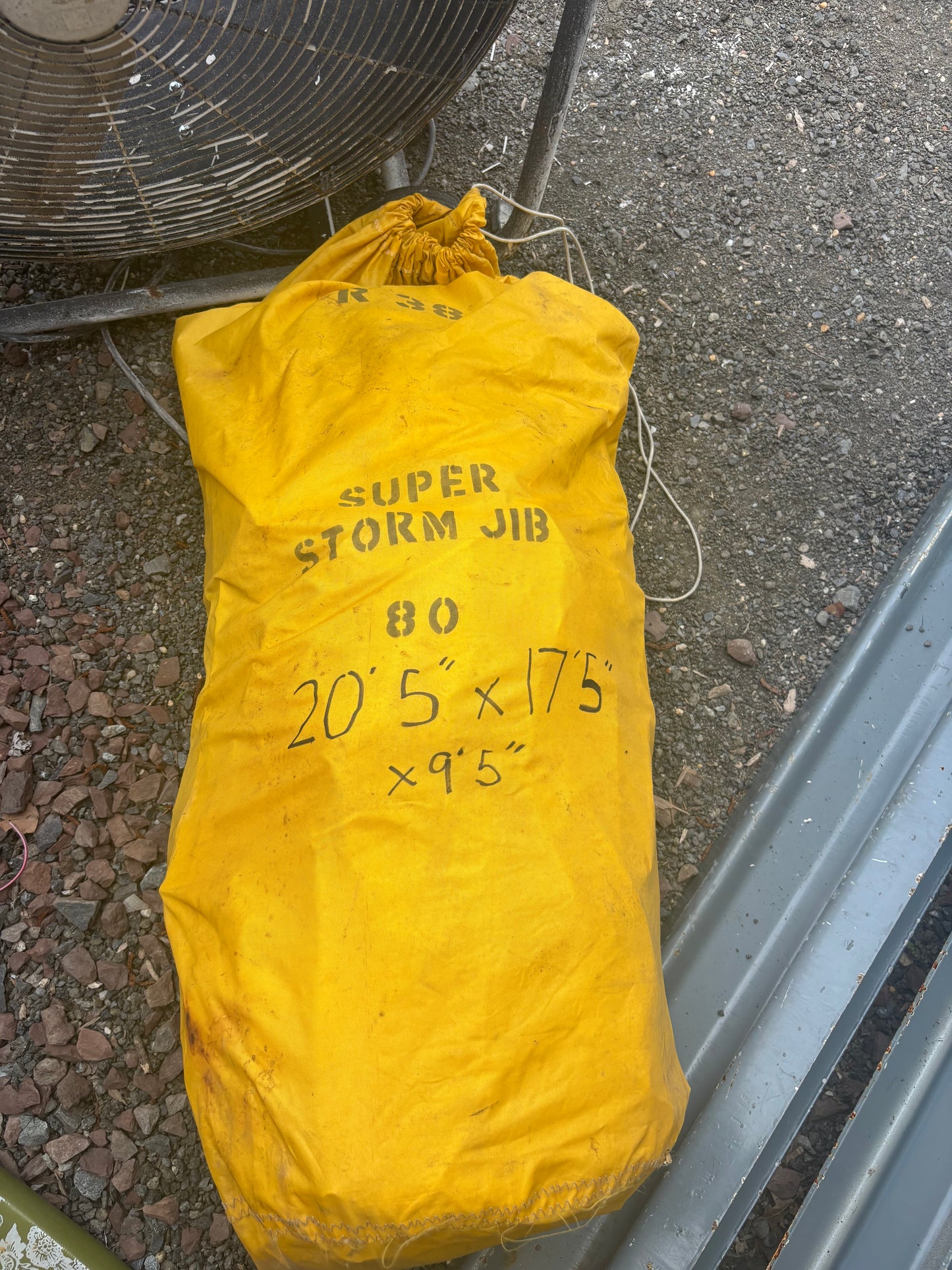 R38 Super Storm Jib Sail — 20’5” Luff x 17’5” Leech x 9’5” Foot
