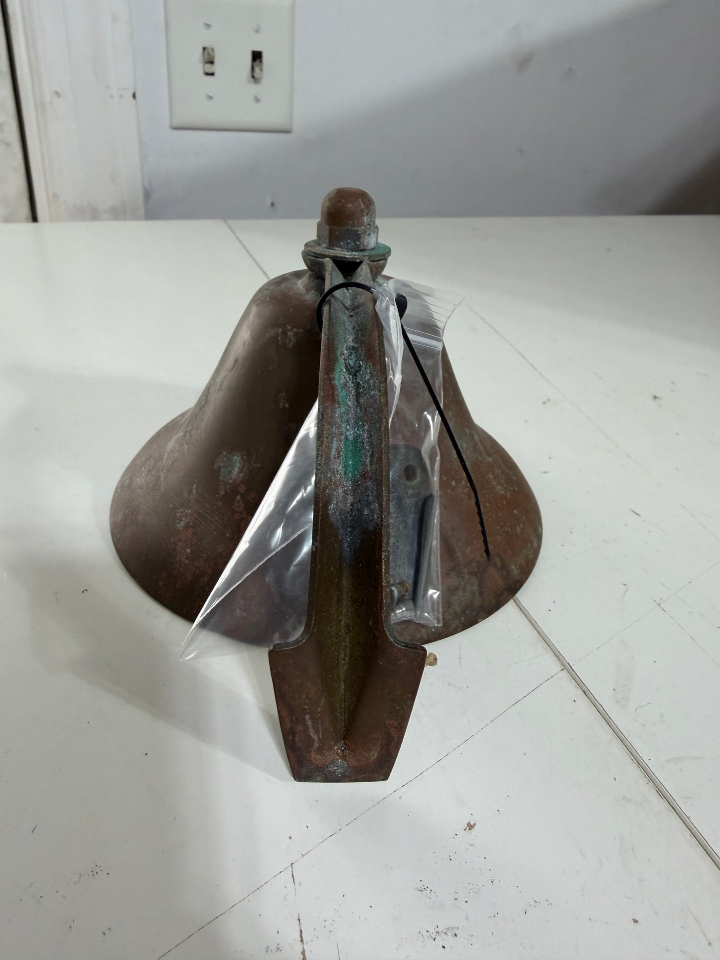 Brass Bell - Stainless Dinger - 5 1/2" Diameter.