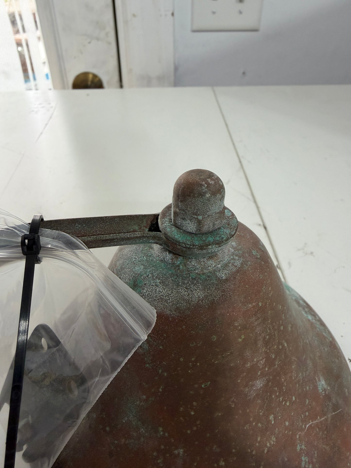 Brass Bell - Stainless Dinger - 5 1/2" Diameter.