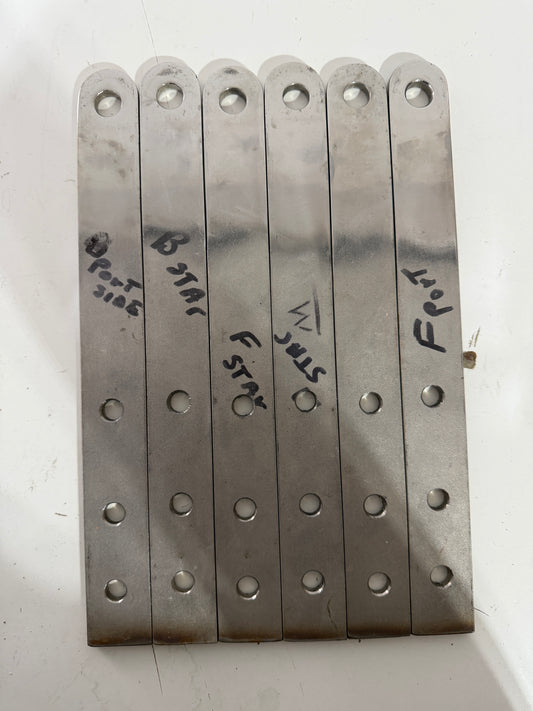 SET OF 6 Chainplates - NEW - Allied Seabreeze 33