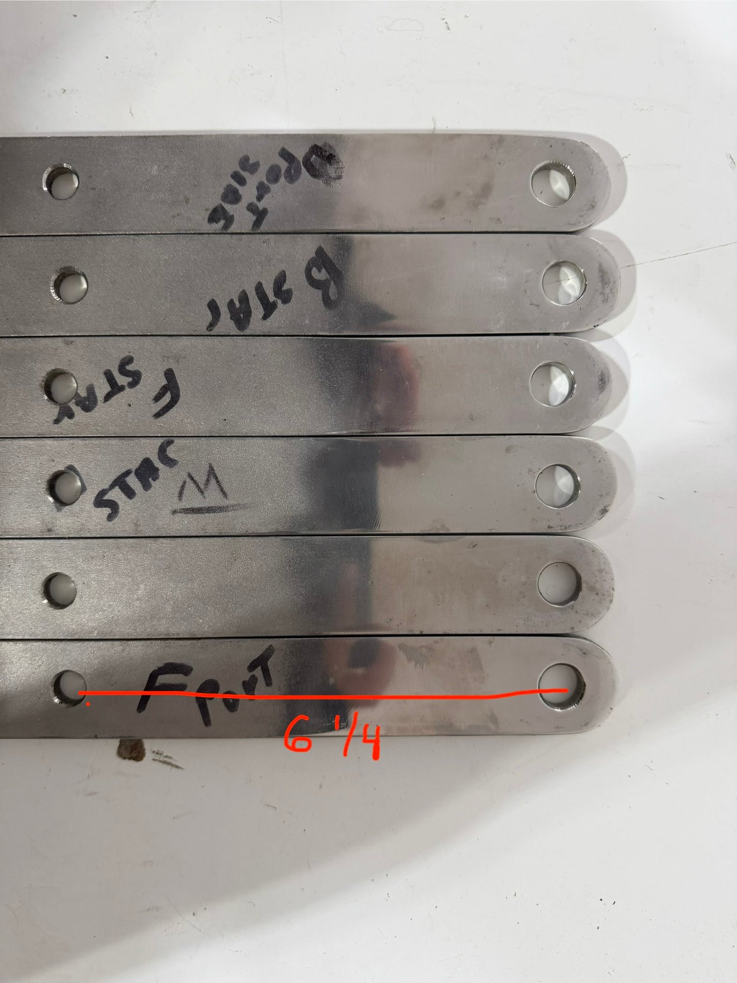 SET OF 6 Chainplates - NEW - Allied Seabreeze 33
