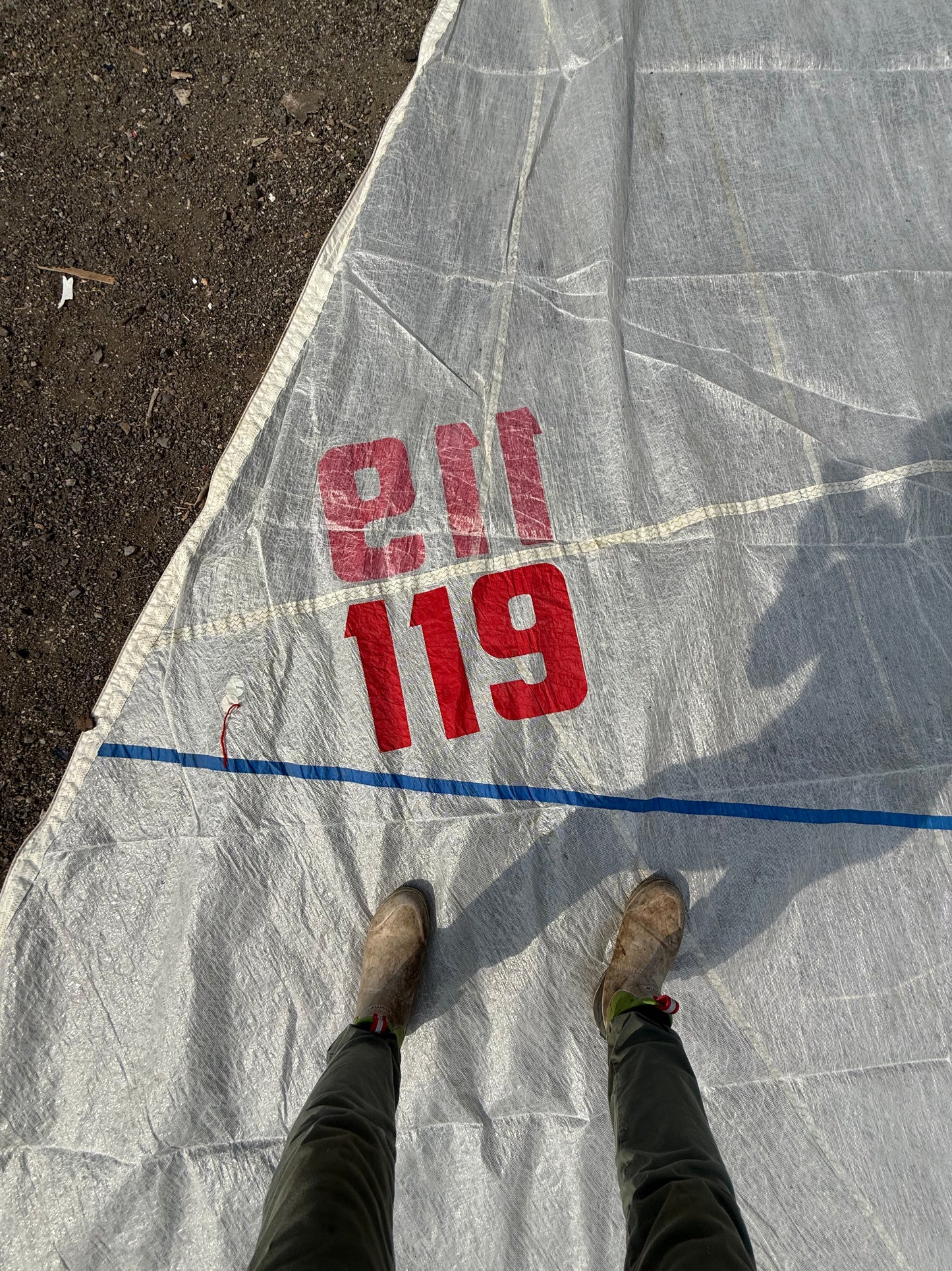 119 Numbered Performance Sail — 27’9” x 20’8” x 16’10”