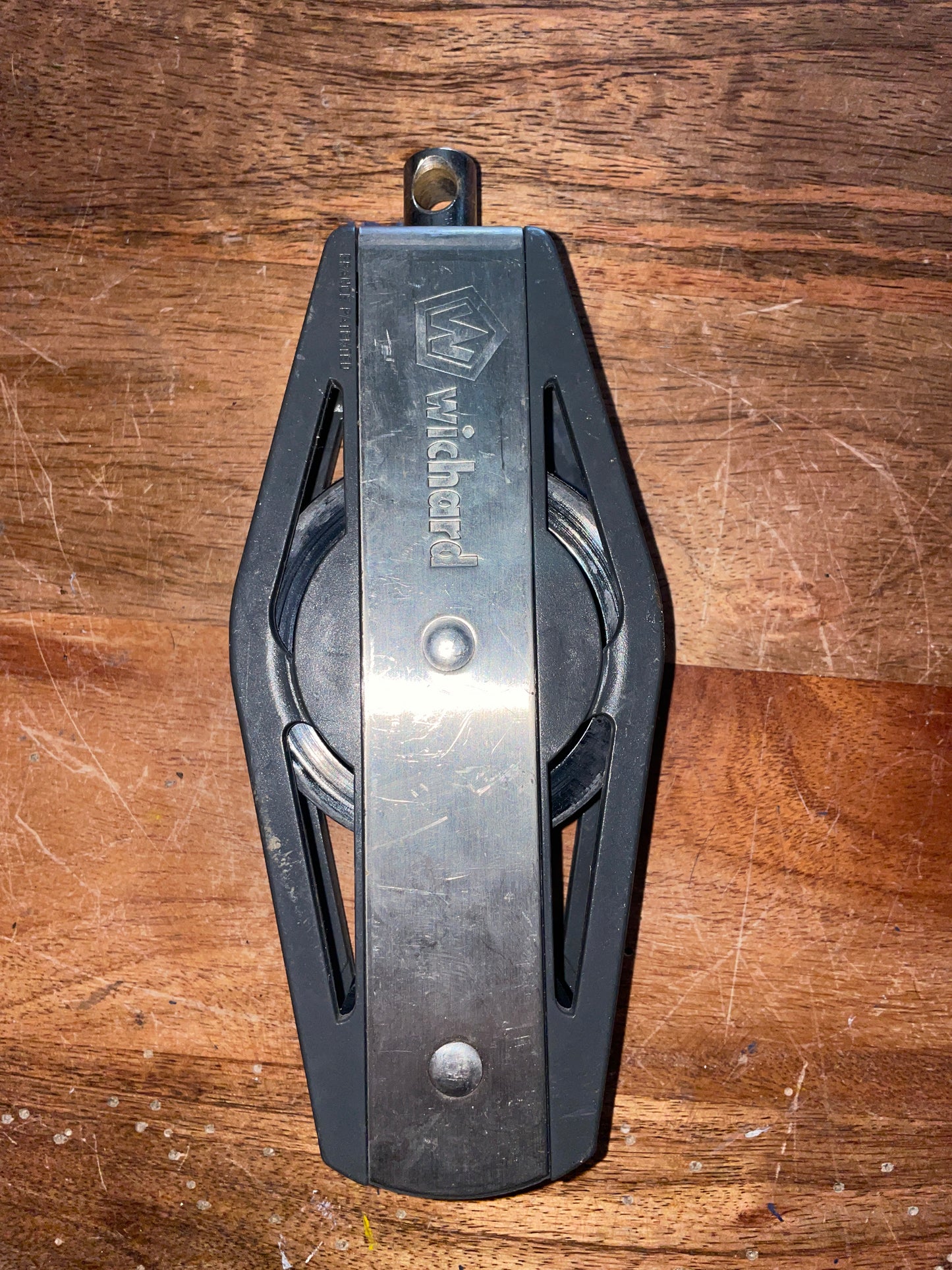 Large Wichard Swivel Fiddle Block 2 3/4” & 1 3/4” Sheaves - 1/2” Line