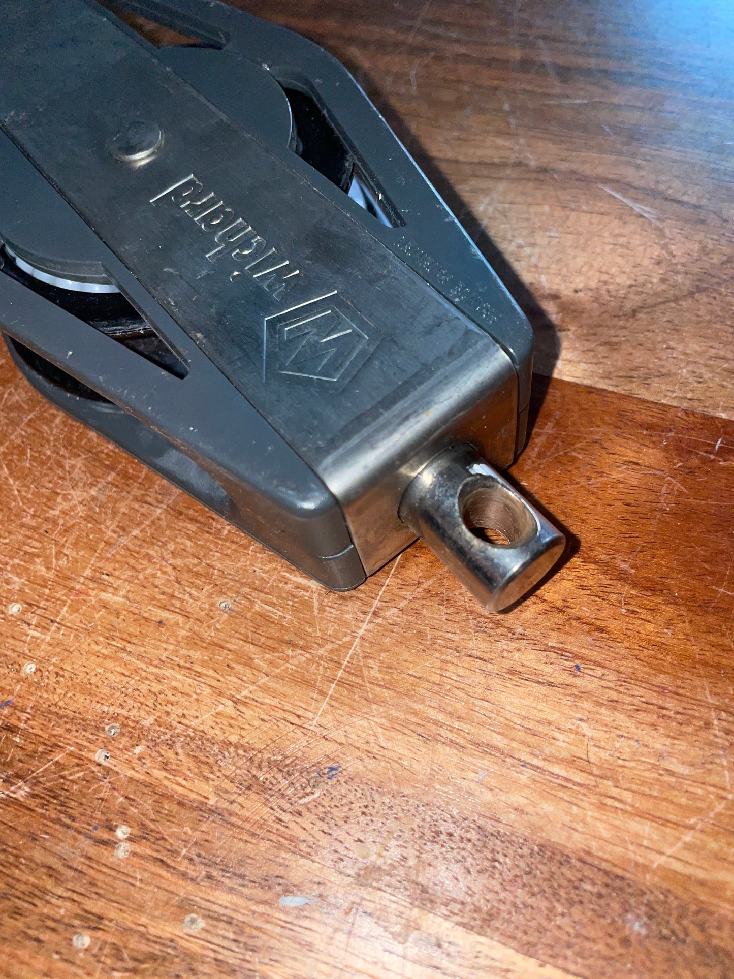 Large Wichard Swivel Fiddle Block 2 3/4” & 1 3/4” Sheaves - 1/2” Line