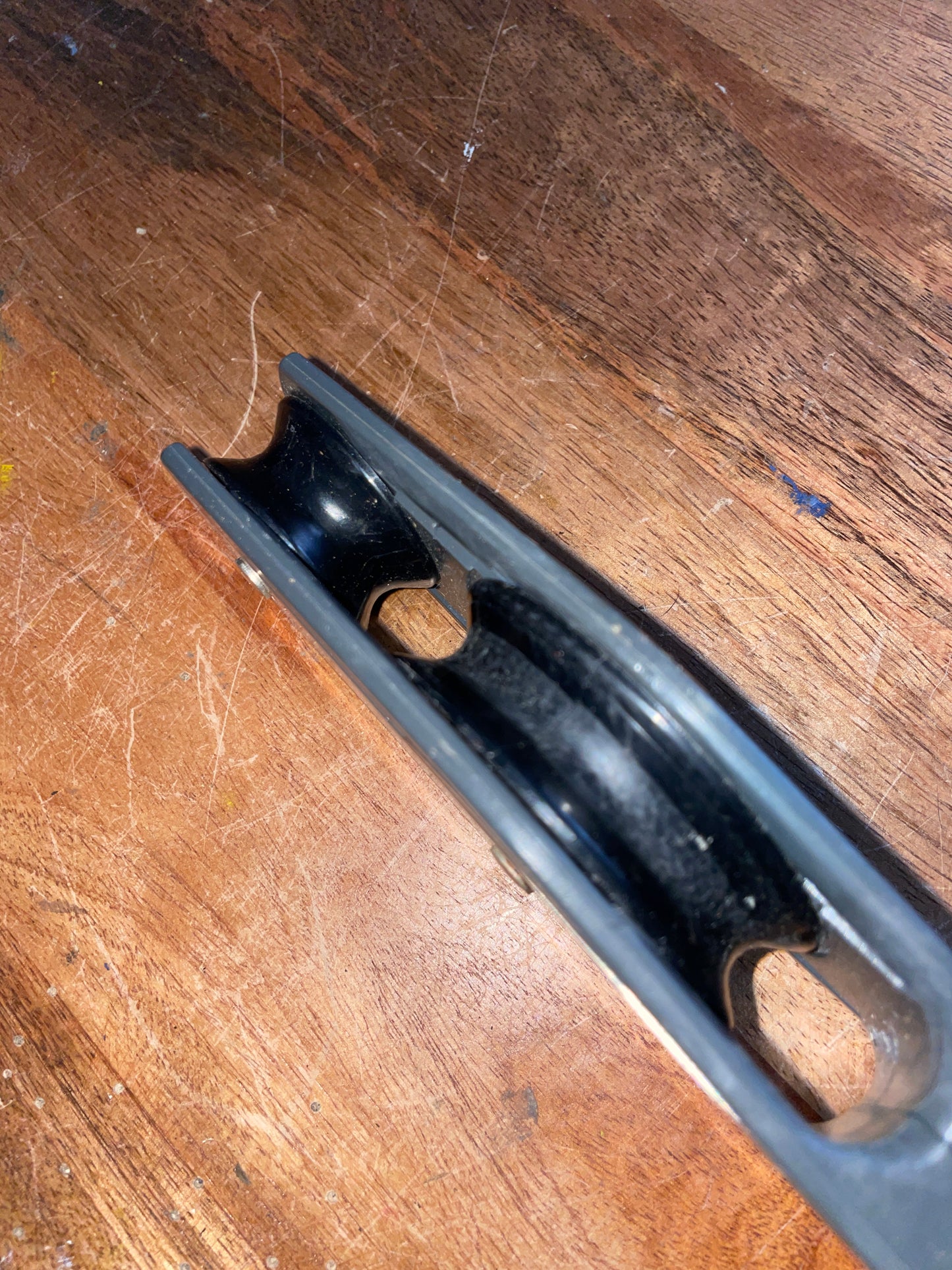 Large Wichard Swivel Fiddle Block 2 3/4” & 1 3/4” Sheaves - 1/2” Line