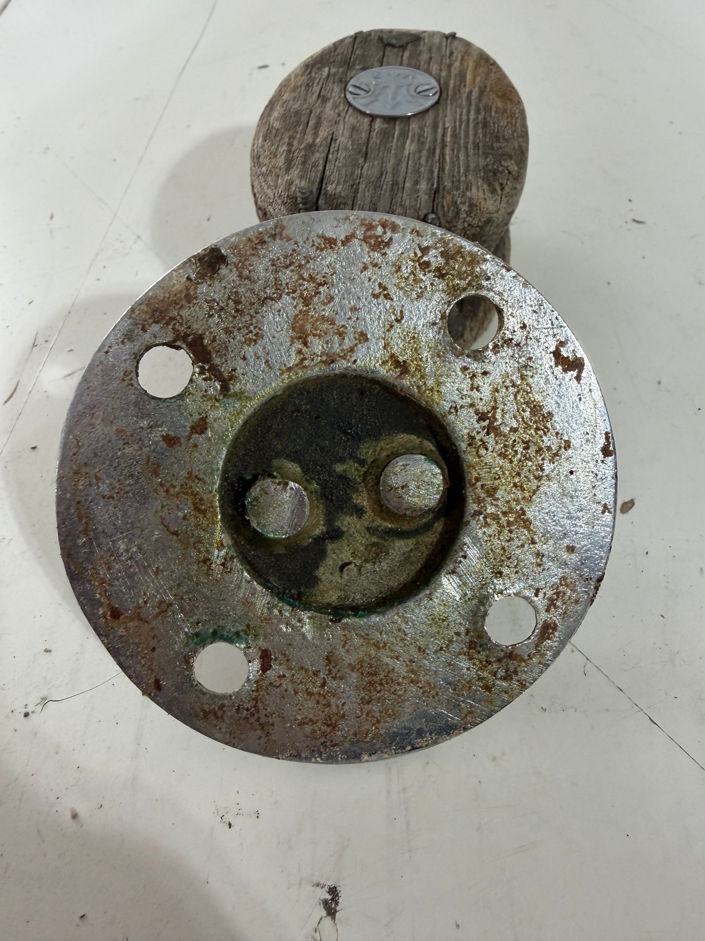 Vintage Merriman Wooden Block With Chromed Sheave - 3/8" Line - 1934 Eisenhower 50'