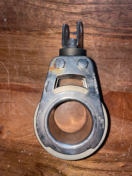 Garhauer 316 Alloy 3 1/4” Sheaved Double Swivel Block - 1/2” Line