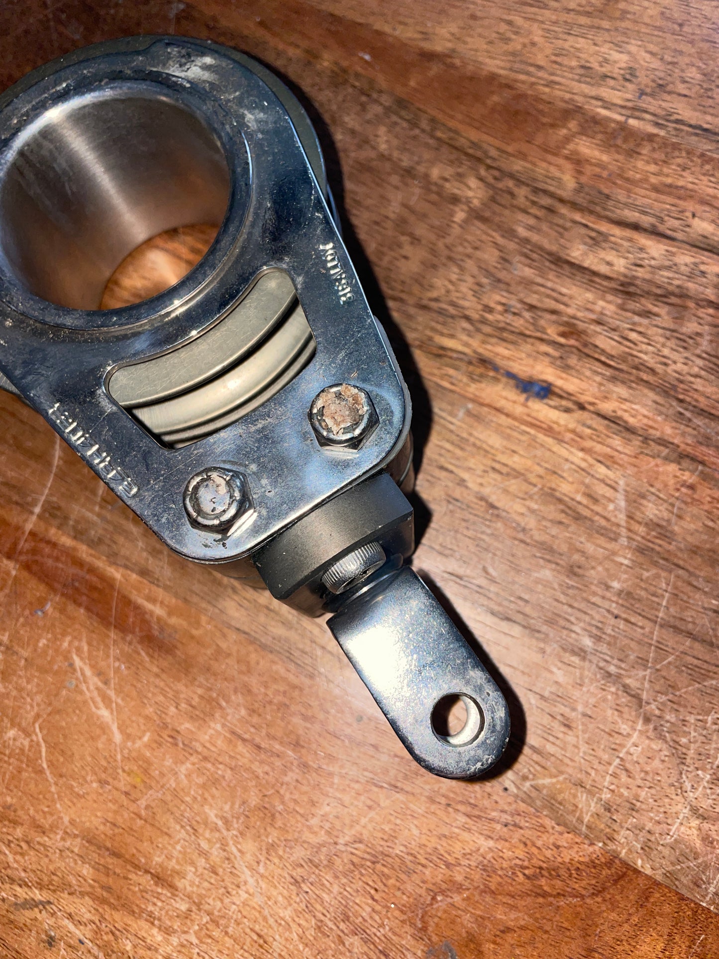 Garhauer 316 Alloy 3 1/4” Sheaved Double Swivel Block - 1/2” Line