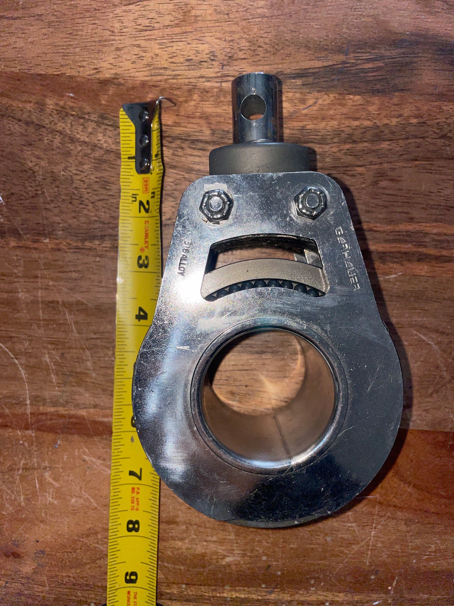 LARGE Garhauer 316 Alloy 4” Sheaved Double Swivel Block - 3/4” Line