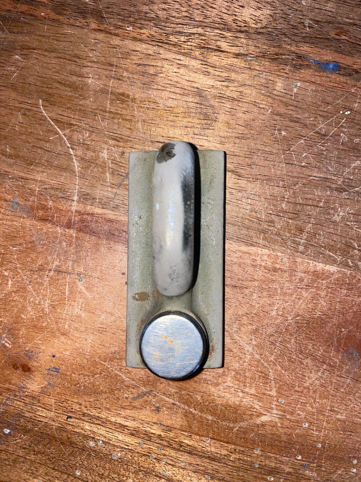 Chromed Bronze 1 1/4” Screw Top Track Car - 1 3/8” x 5/8” Eye