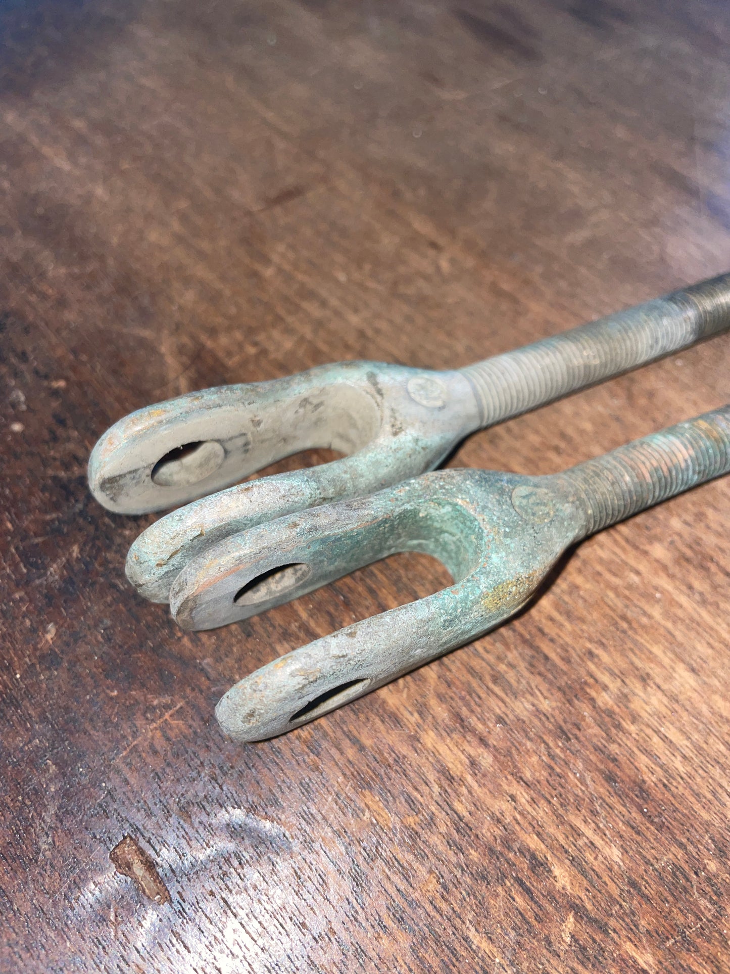 PAIR Merriman Bronze 3/8” Turnbuckle Jaw Ends