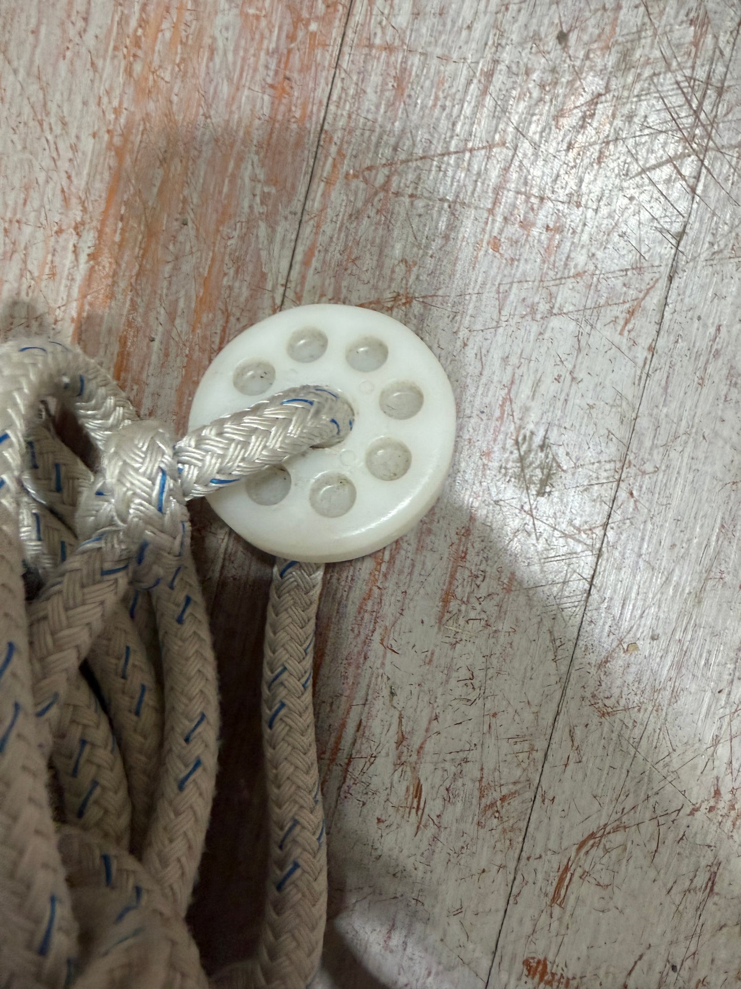 55' OF 7/16" Halyard Line WITH Stainless Steel Shackle