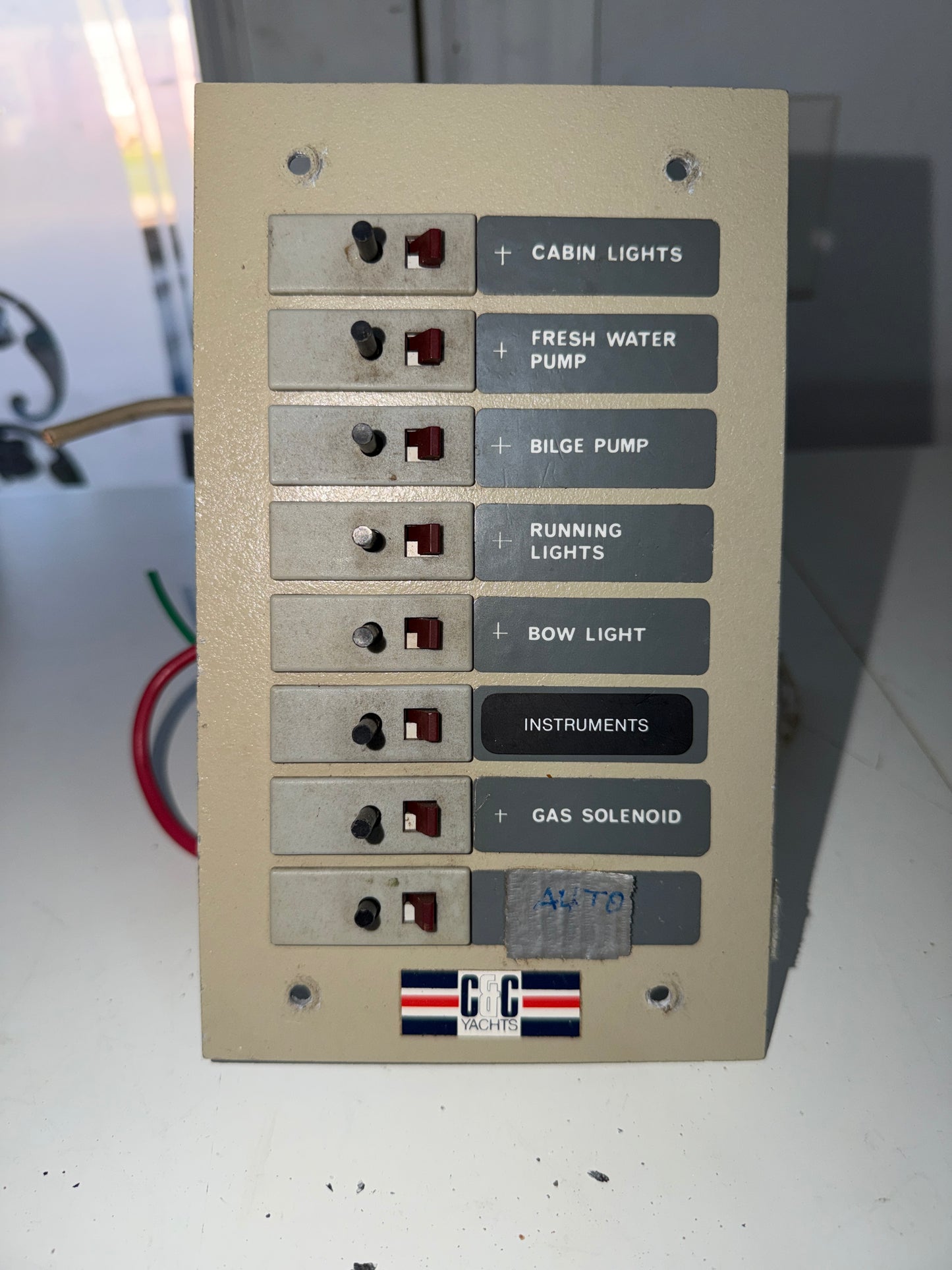 C&C Yachts Older Style VDC Panel - 8 Switch