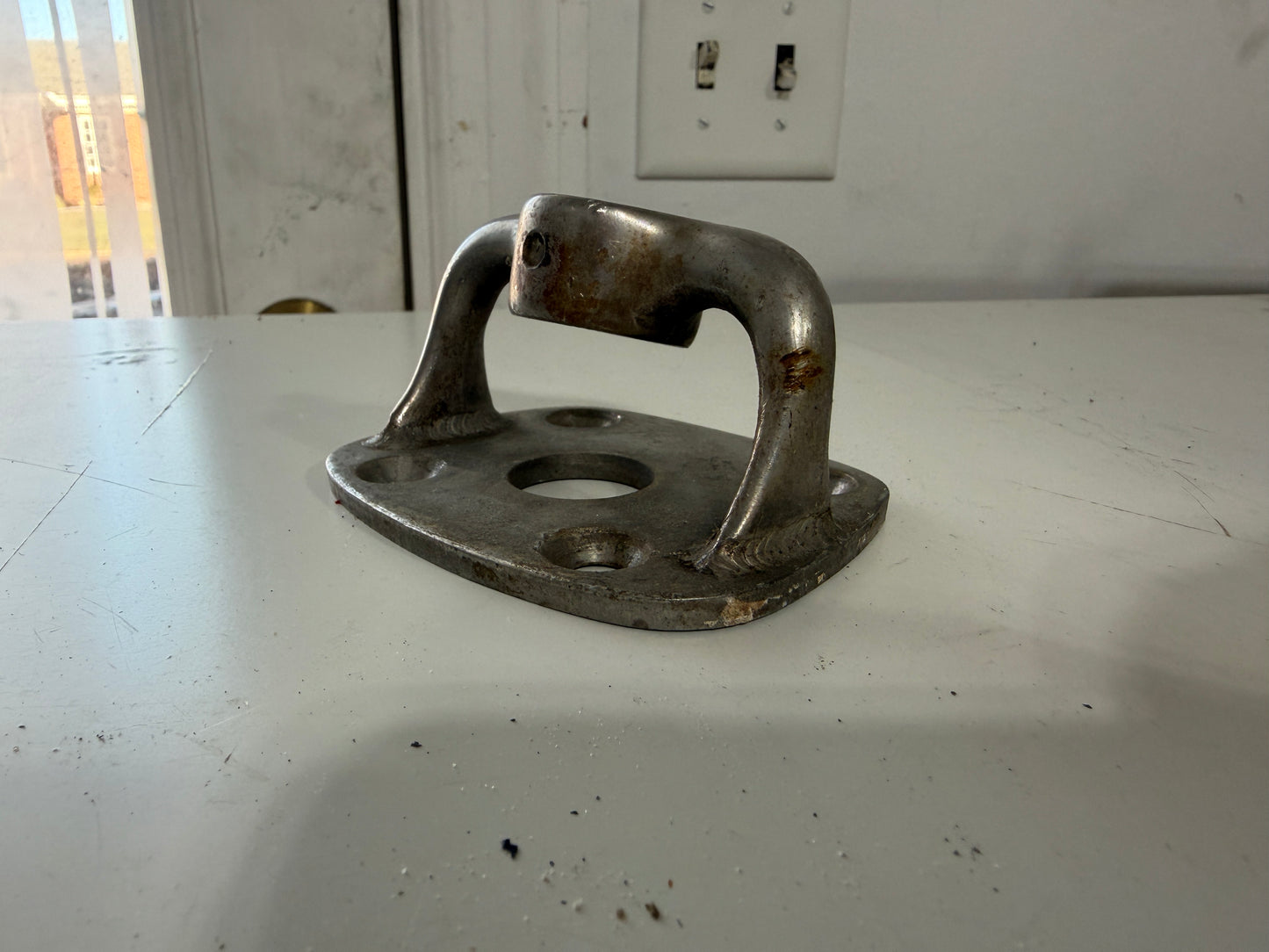 Stainless Steel Angled "Floating" Stanchion Base - 1"