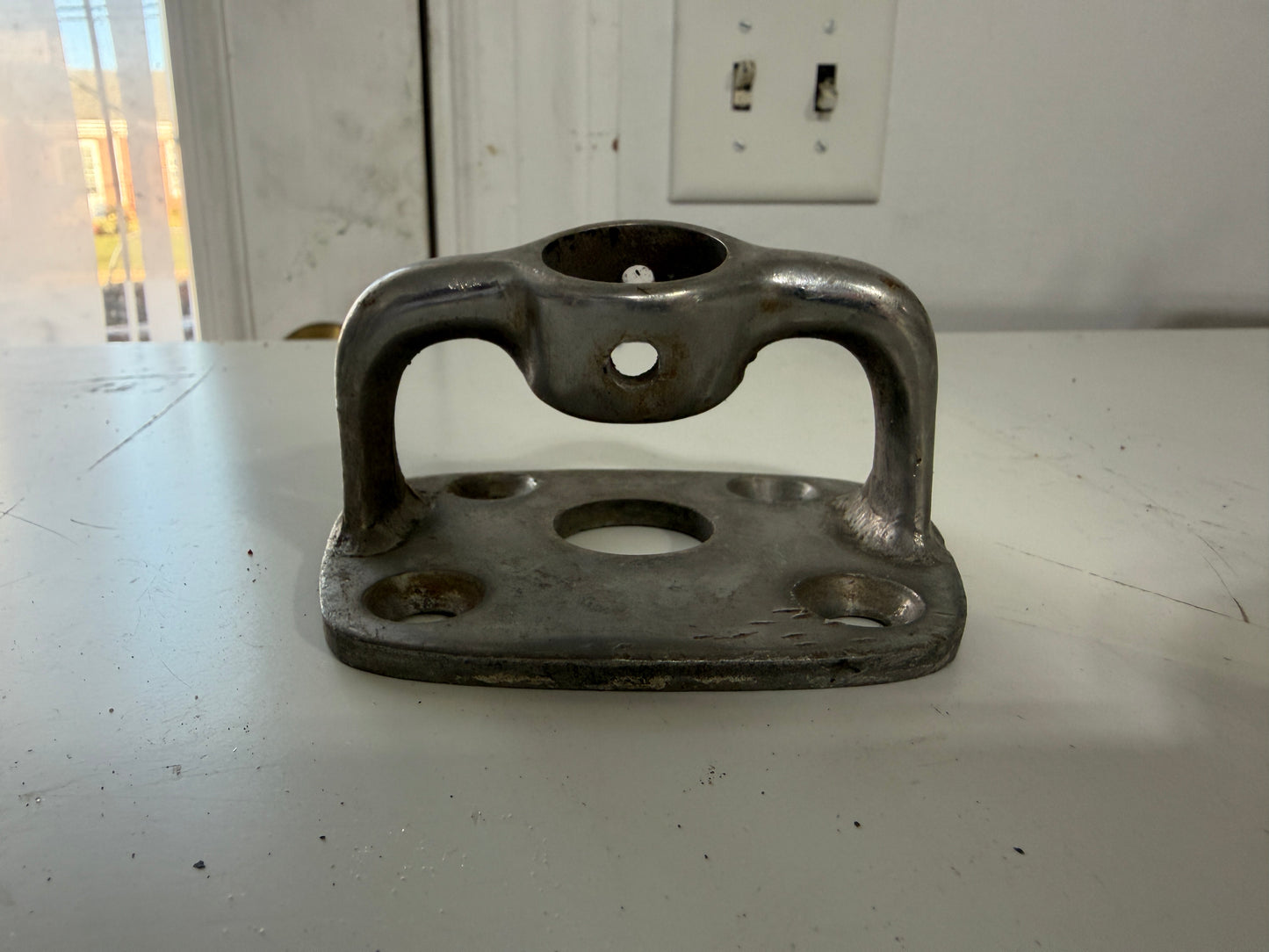 Stainless Steel Angled "Floating" Stanchion Base - 1"