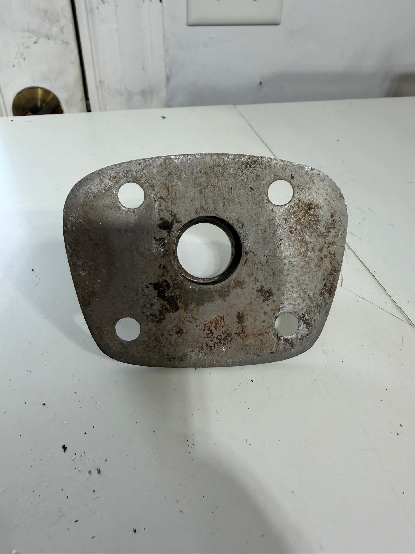 Stainless Steel Angled "Floating" Stanchion Base - 1"